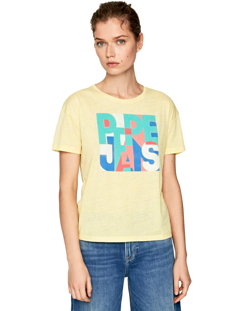 T-shirt Giallo Pepe Jeans