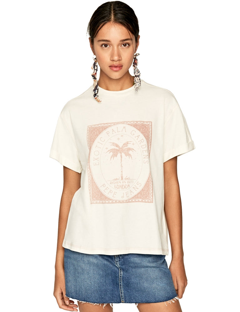 T-shirt Beige Pepe Jeans