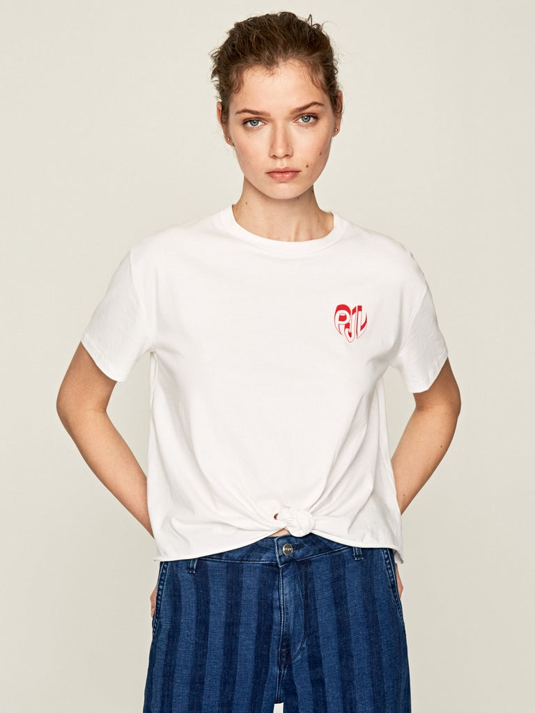 T-shirt Bianco Pepe Jeans