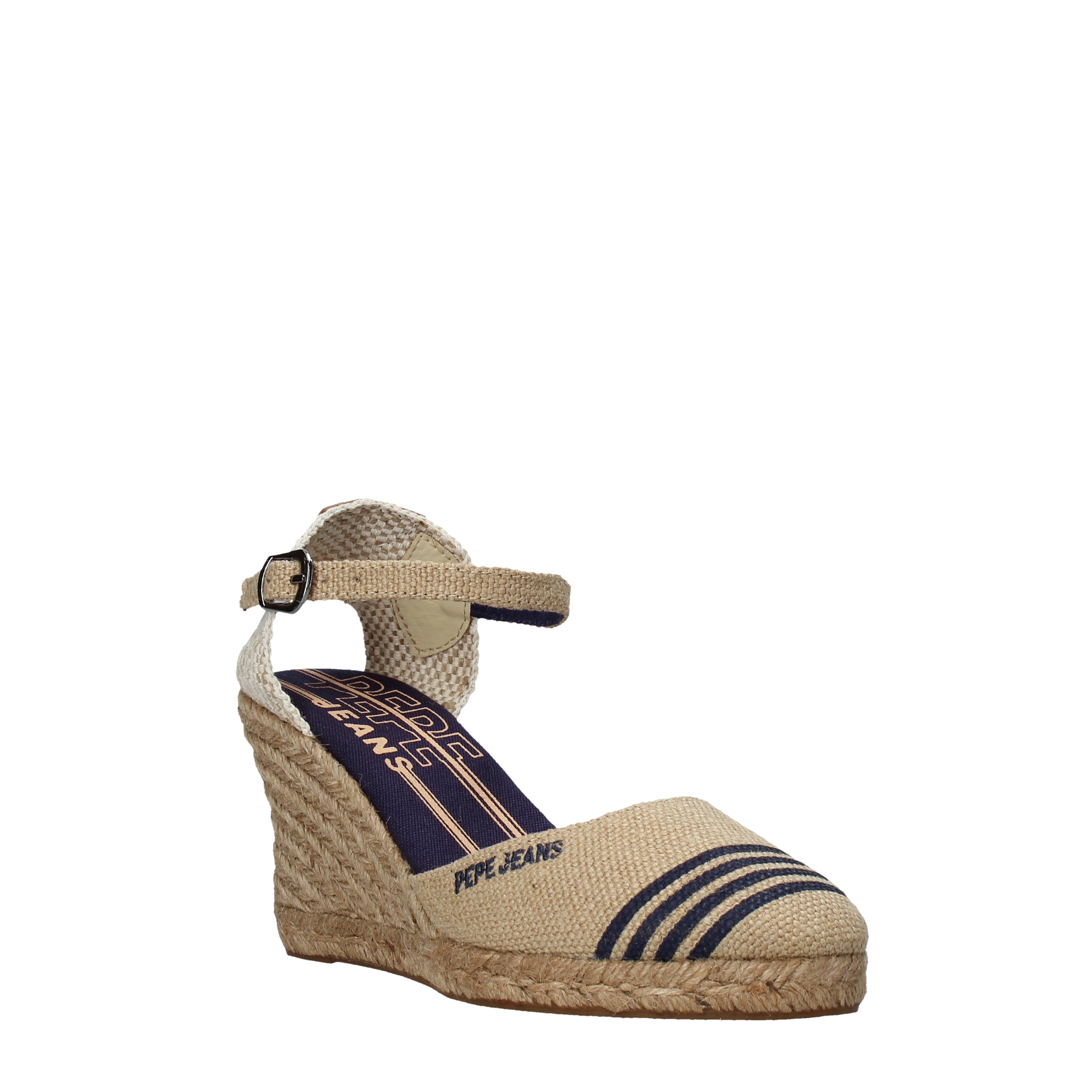Sandali zeppa Beige Pepe Jeans