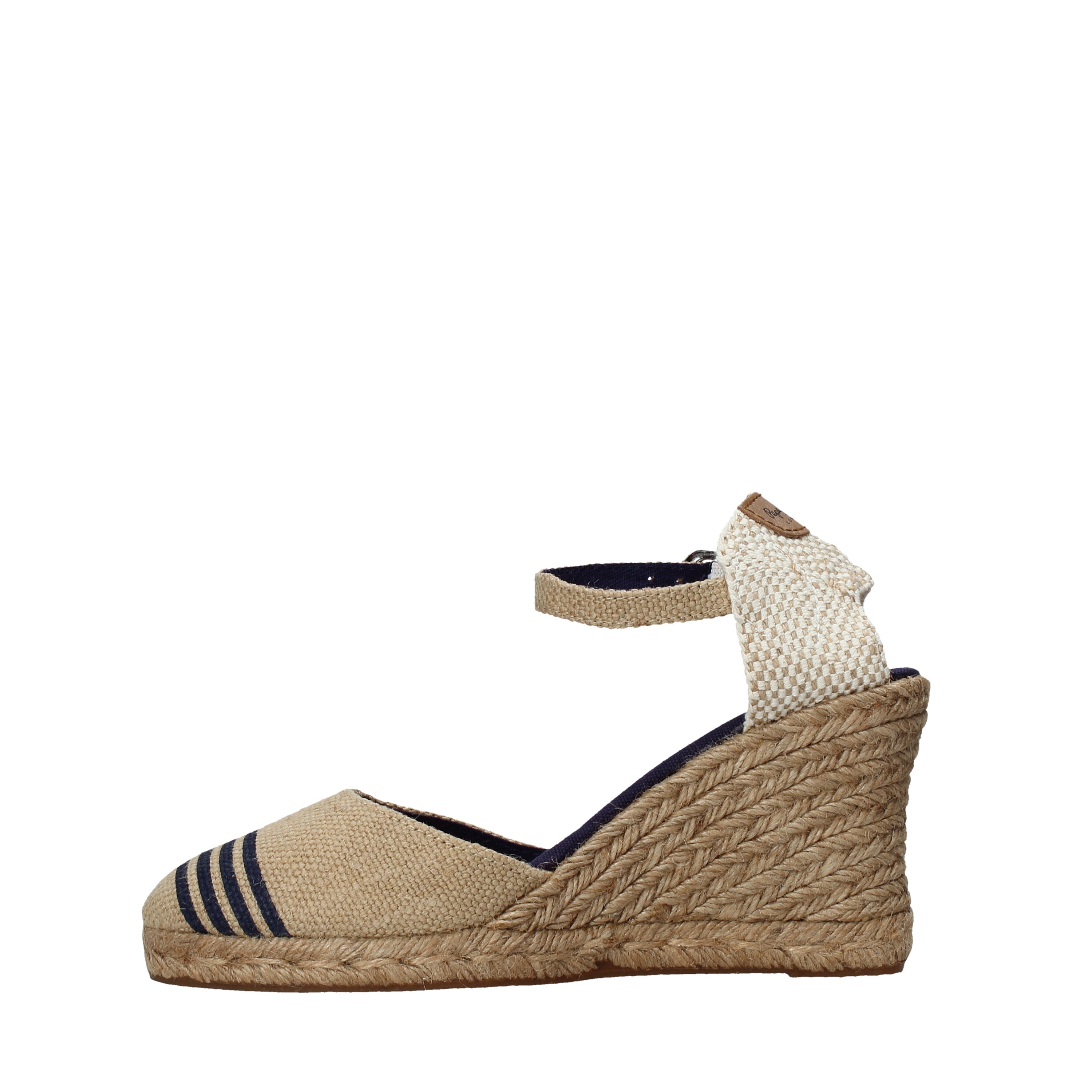 Sandali zeppa Beige Pepe Jeans