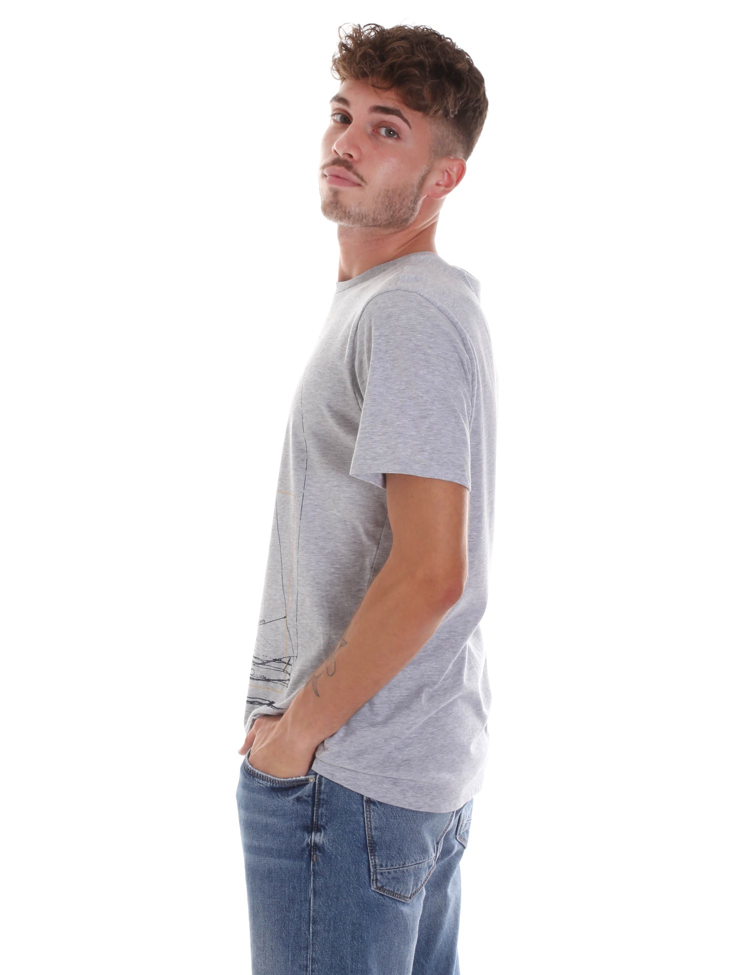 T-shirt Grigio Navigare