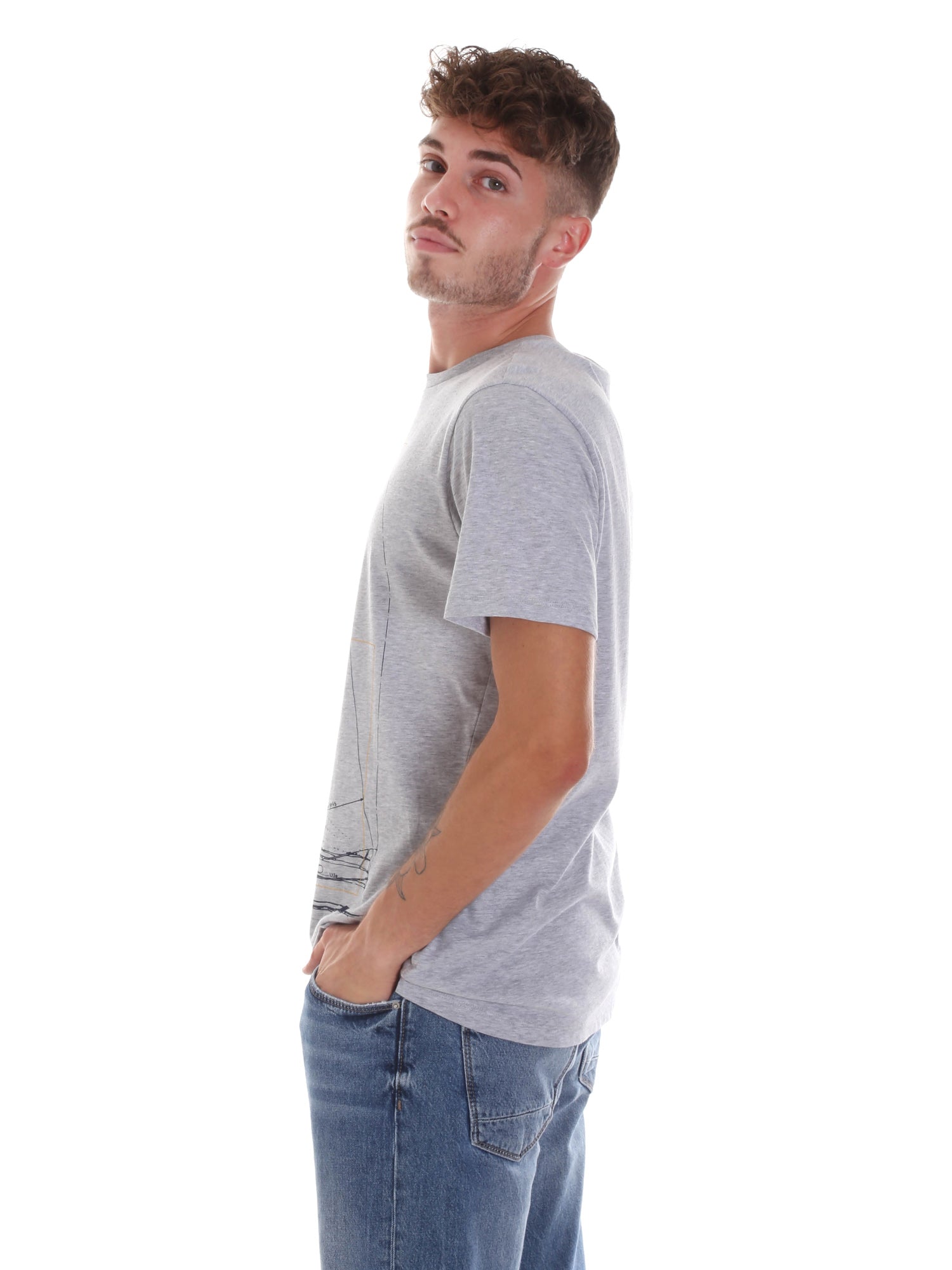 T-shirt Grigio Navigare