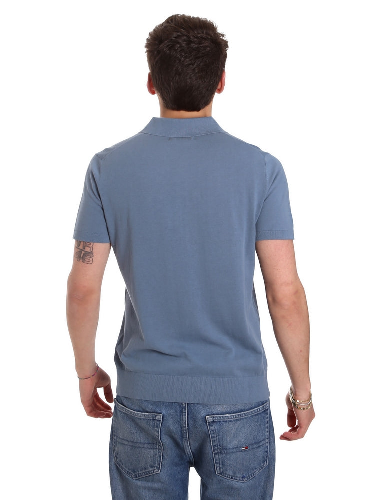 Polo Blu Chiaro Gaudi Jeans