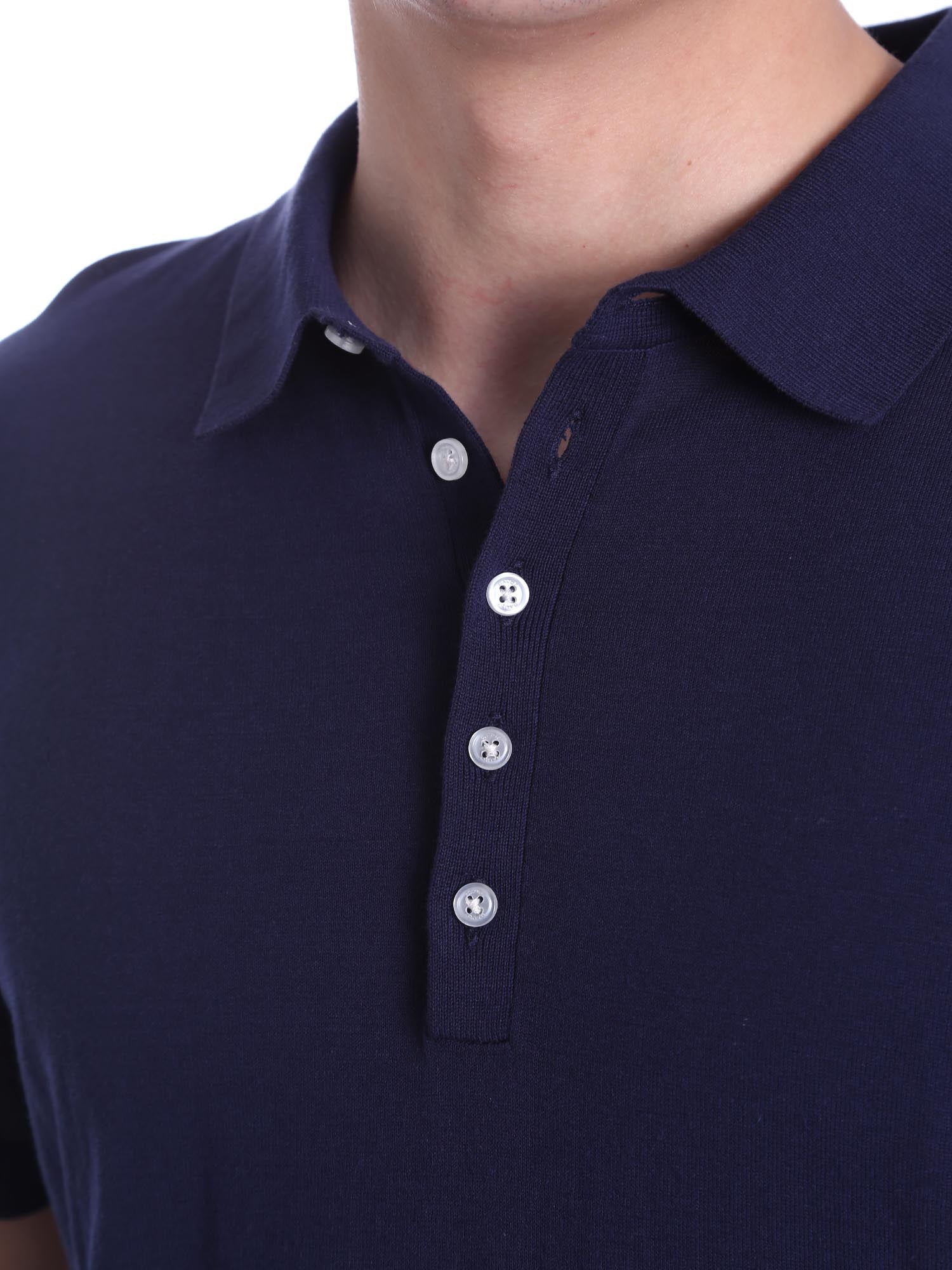 Polo Blu Scuro Gaudi Jeans