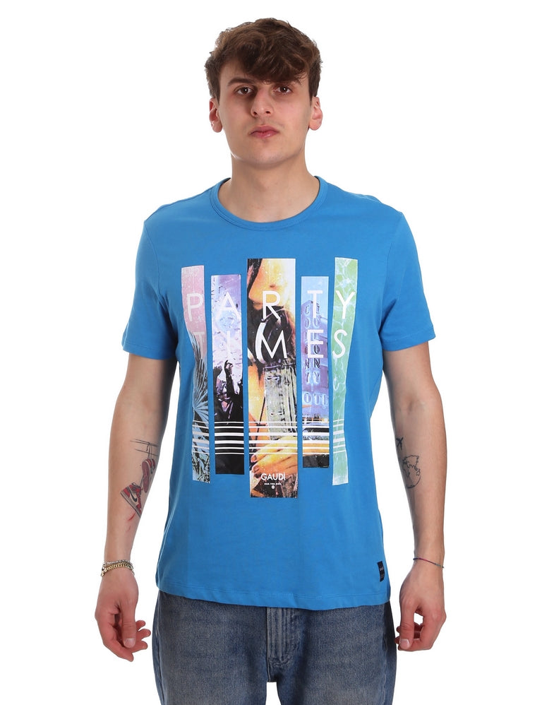 T-shirt Turchese Gaudi Jeans