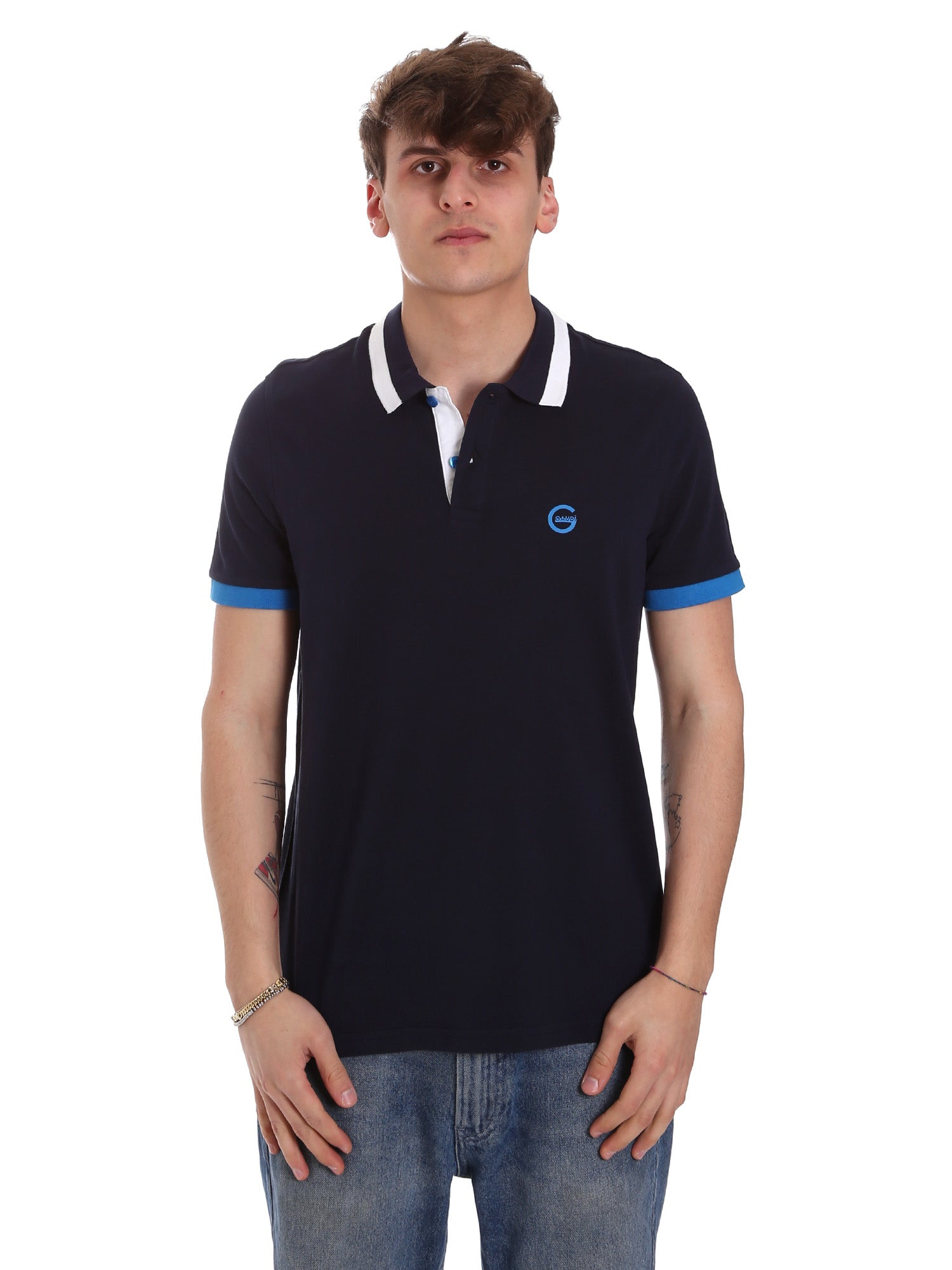 Polo Blu Gaudi Jeans