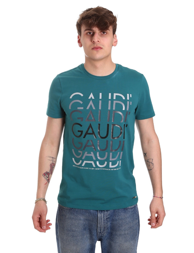 T-shirt Verde Gaudi Jeans