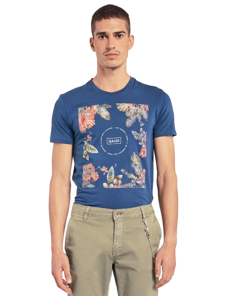 T-shirt Blu Gaudi Jeans