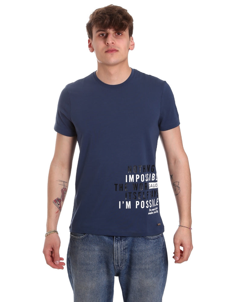 T-shirt Blu Gaudi Jeans