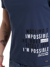 T-shirt Blu Gaudi Jeans