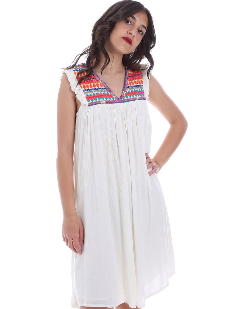 Vestiti Avorio Arancio Gaudi Jeans