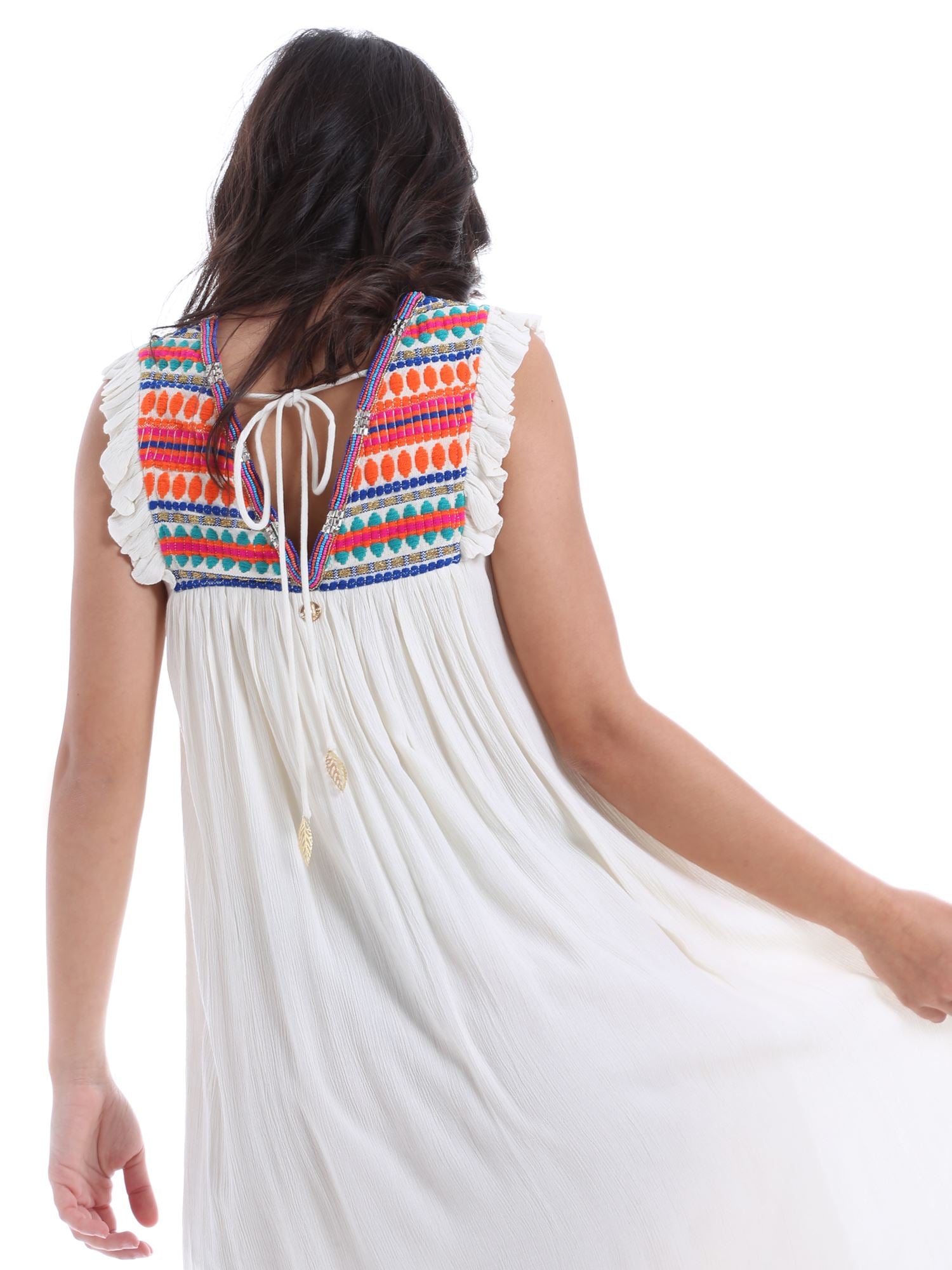 Vestiti Avorio Arancio Gaudi Jeans