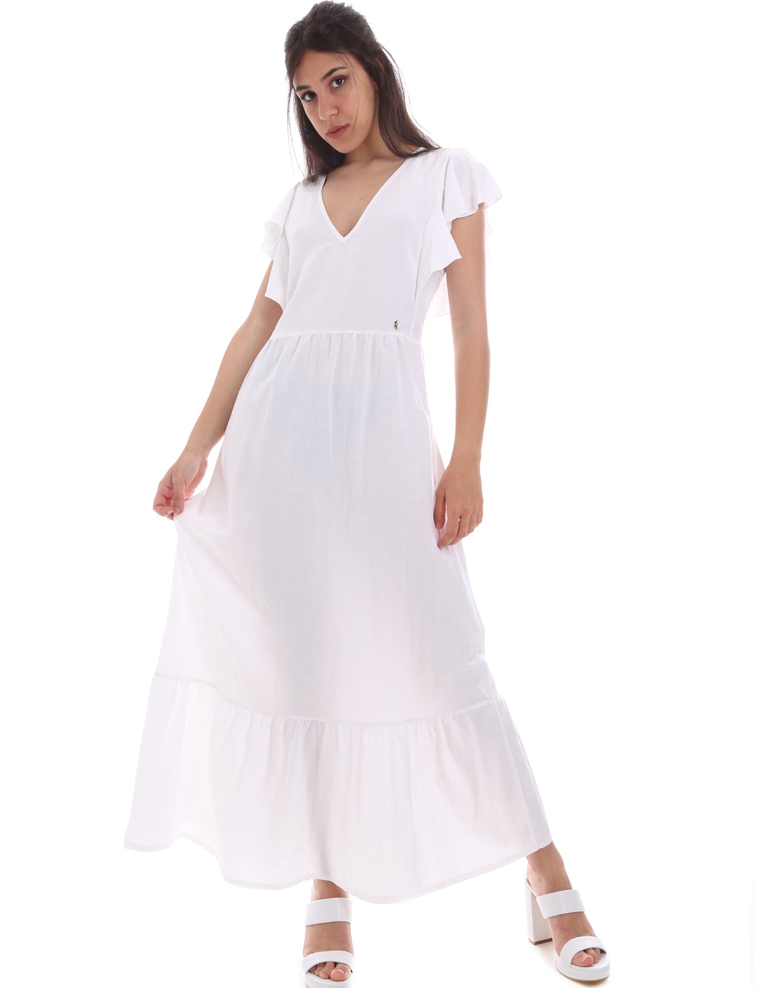 Vestiti Bianco Gaudi Jeans