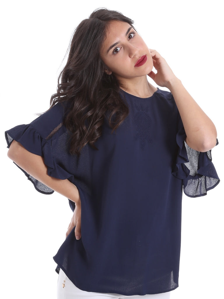 Bluse Blu Gaudi Jeans