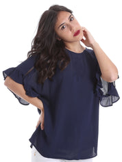 Bluse Blu Gaudi Jeans