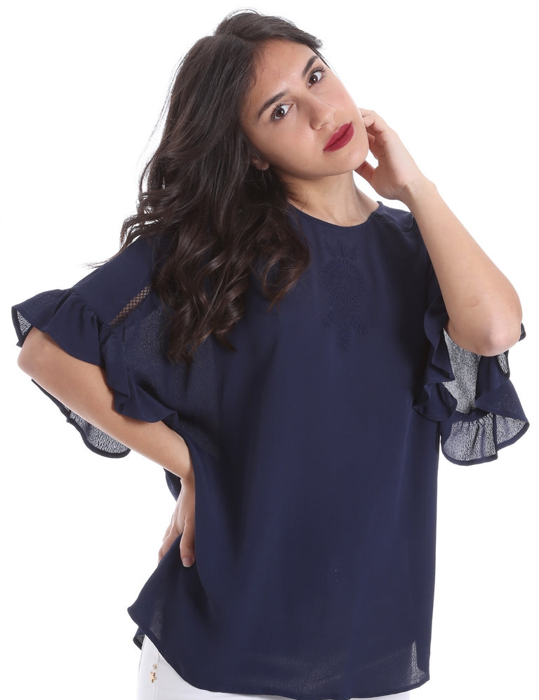 Bluse Blu Gaudi Jeans