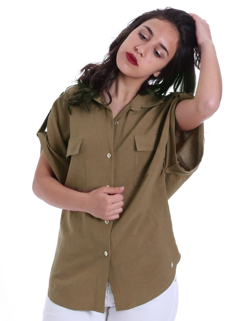 Camicie Verde Gaudi Jeans