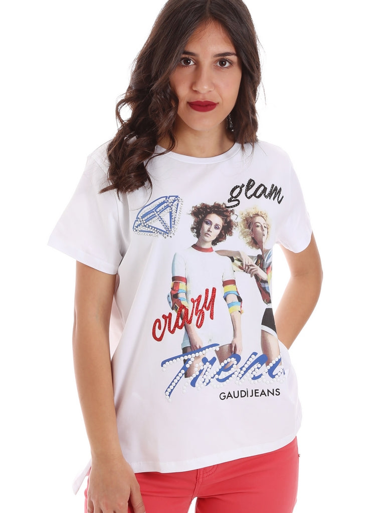 T-shirt Bianco Gaudi Jeans
