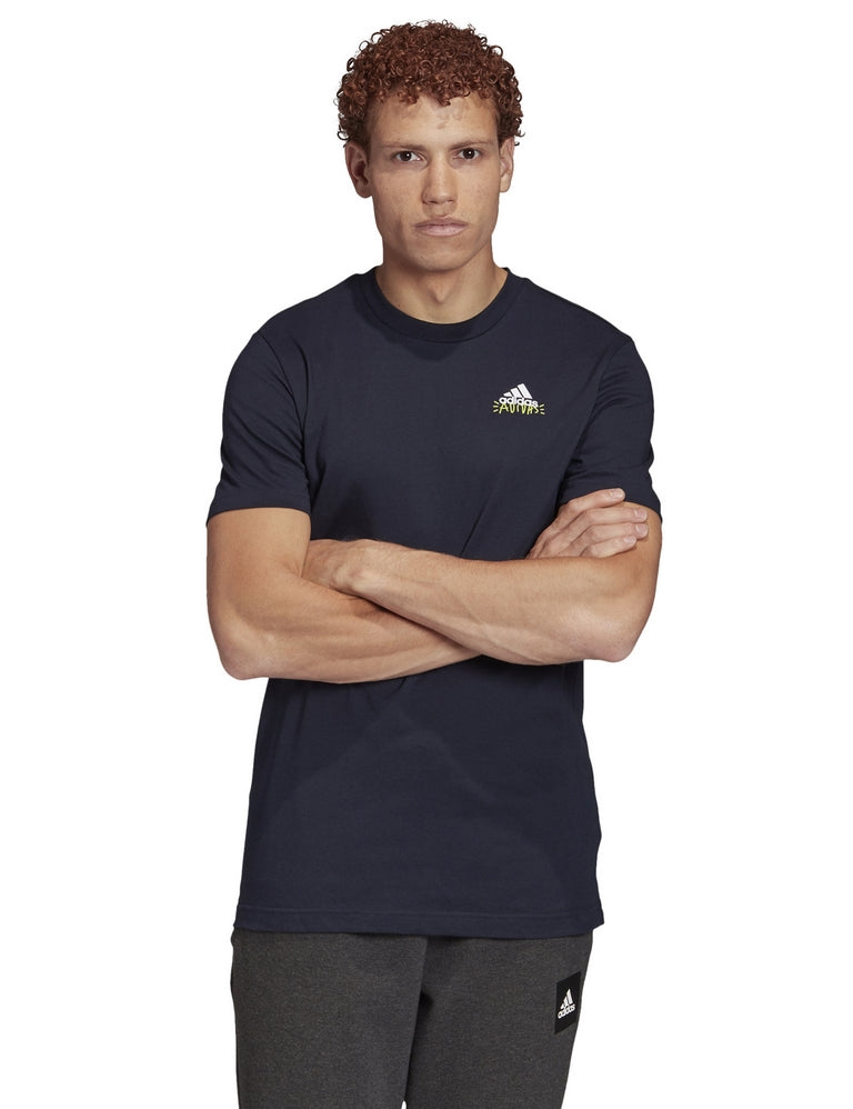 T-shirt Blu Adidas Performance