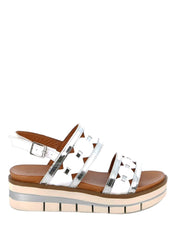 Sandali zeppa Bianco Grunland