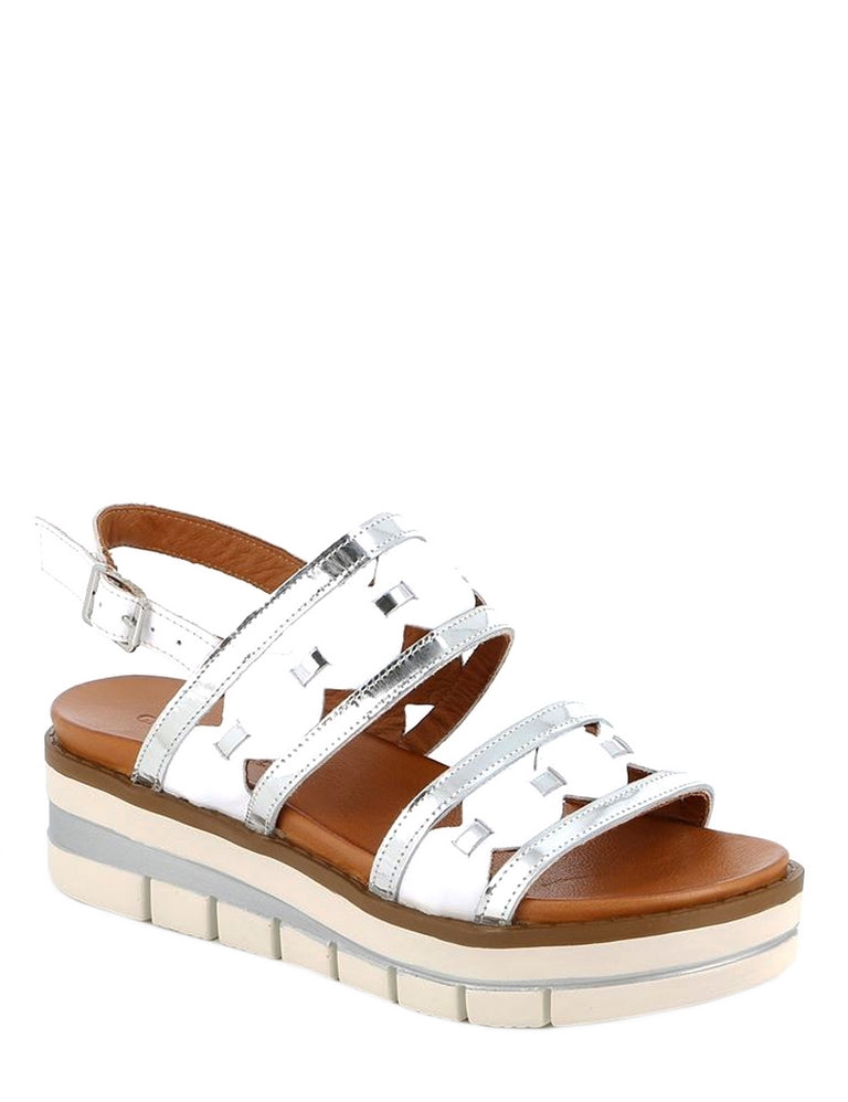 Sandali zeppa Bianco Grunland
