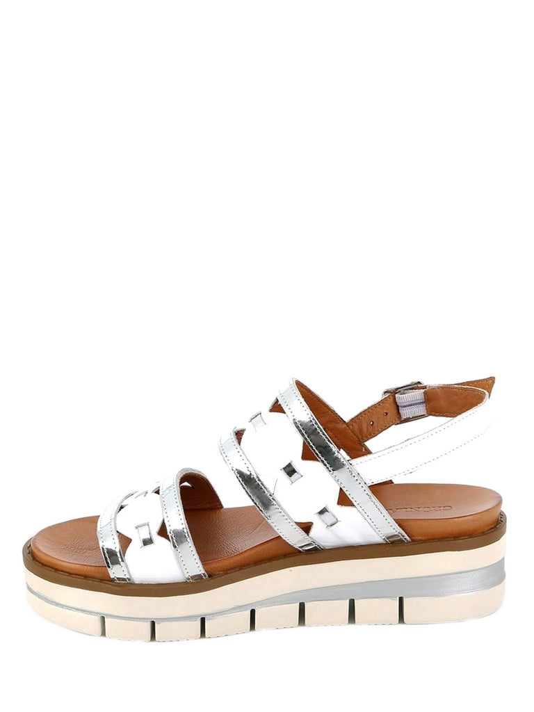 Sandali zeppa Bianco Grunland
