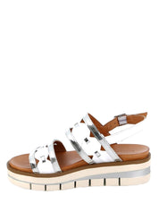 Sandali zeppa Bianco Grunland