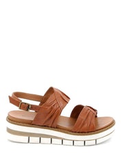 Sandali zeppa Marrone Grunland