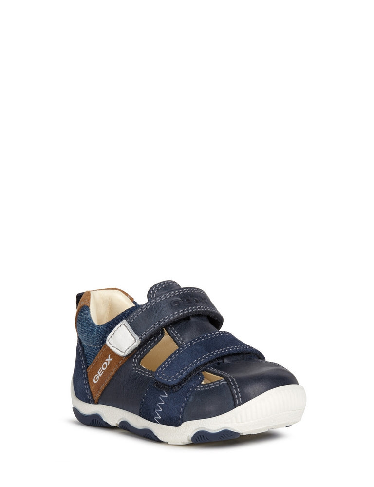 Sandali con strappi Blu Geox