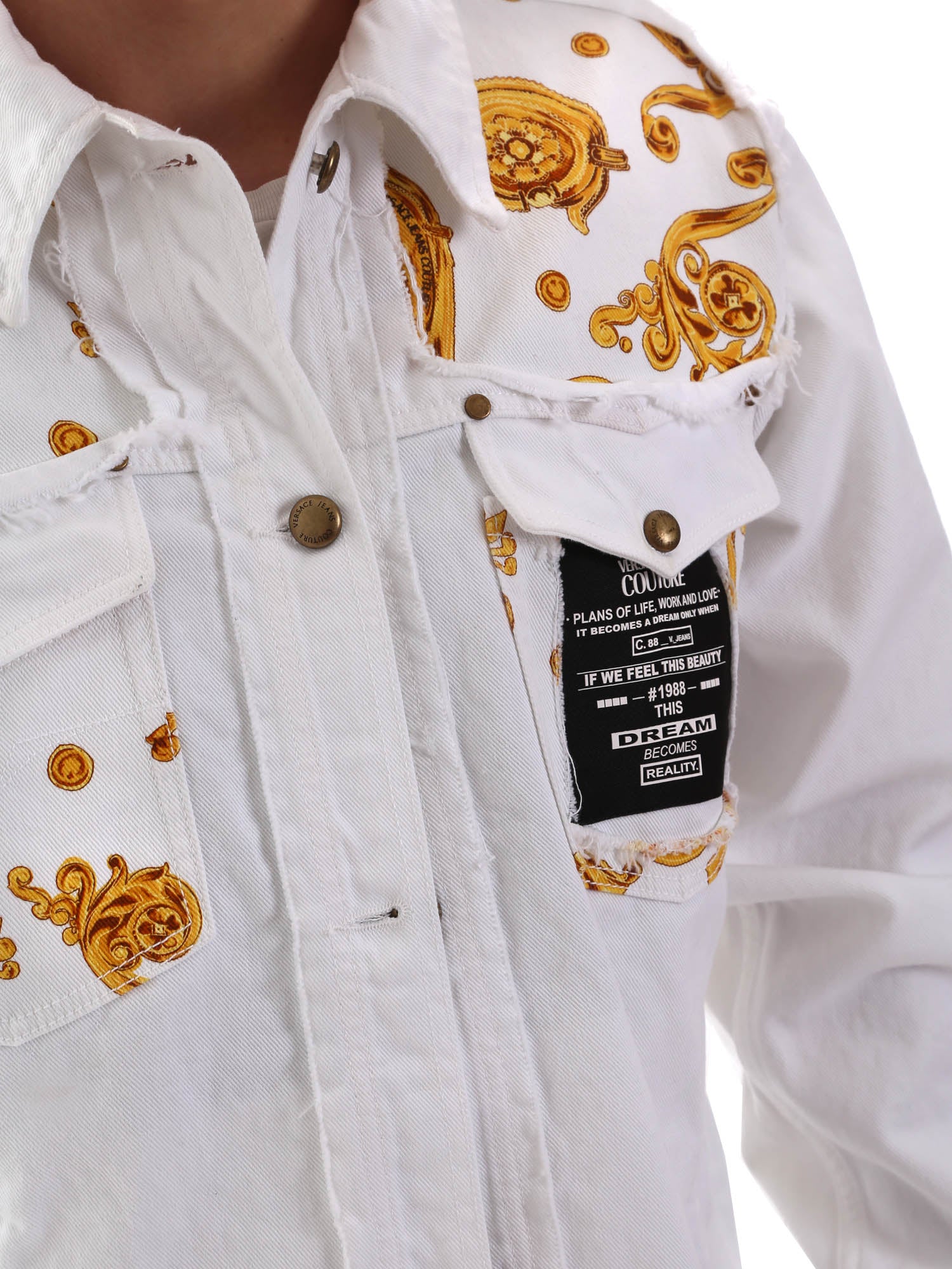 Giacche Bianco Versace Jeans