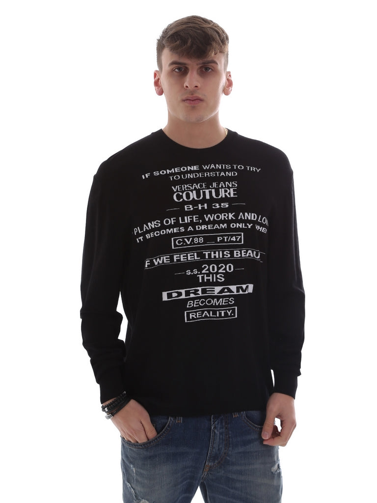 Maglioncini Nero Versace Jeans