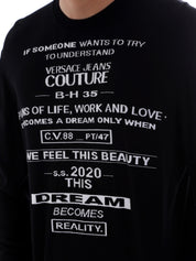 Maglioncini Nero Versace Jeans