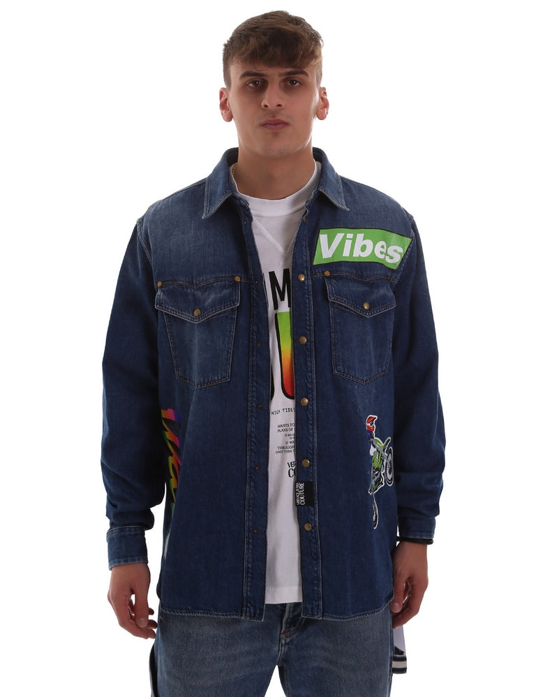 Camicie Blu Versace Jeans