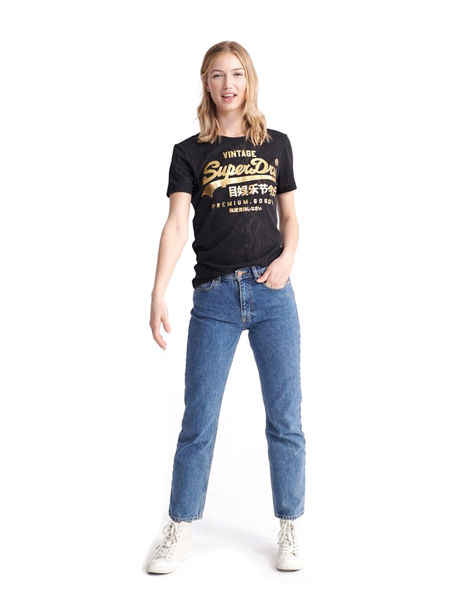 T-shirt Nero Superdry