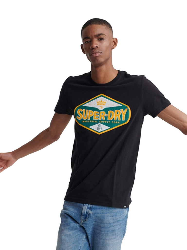 T-shirt Nero Superdry