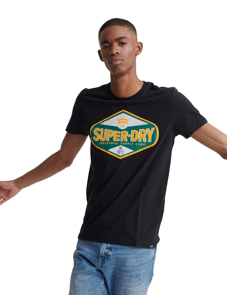 T-shirt Nero Superdry