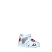 Sandali con strappi Bianco Nero Giardini Junior