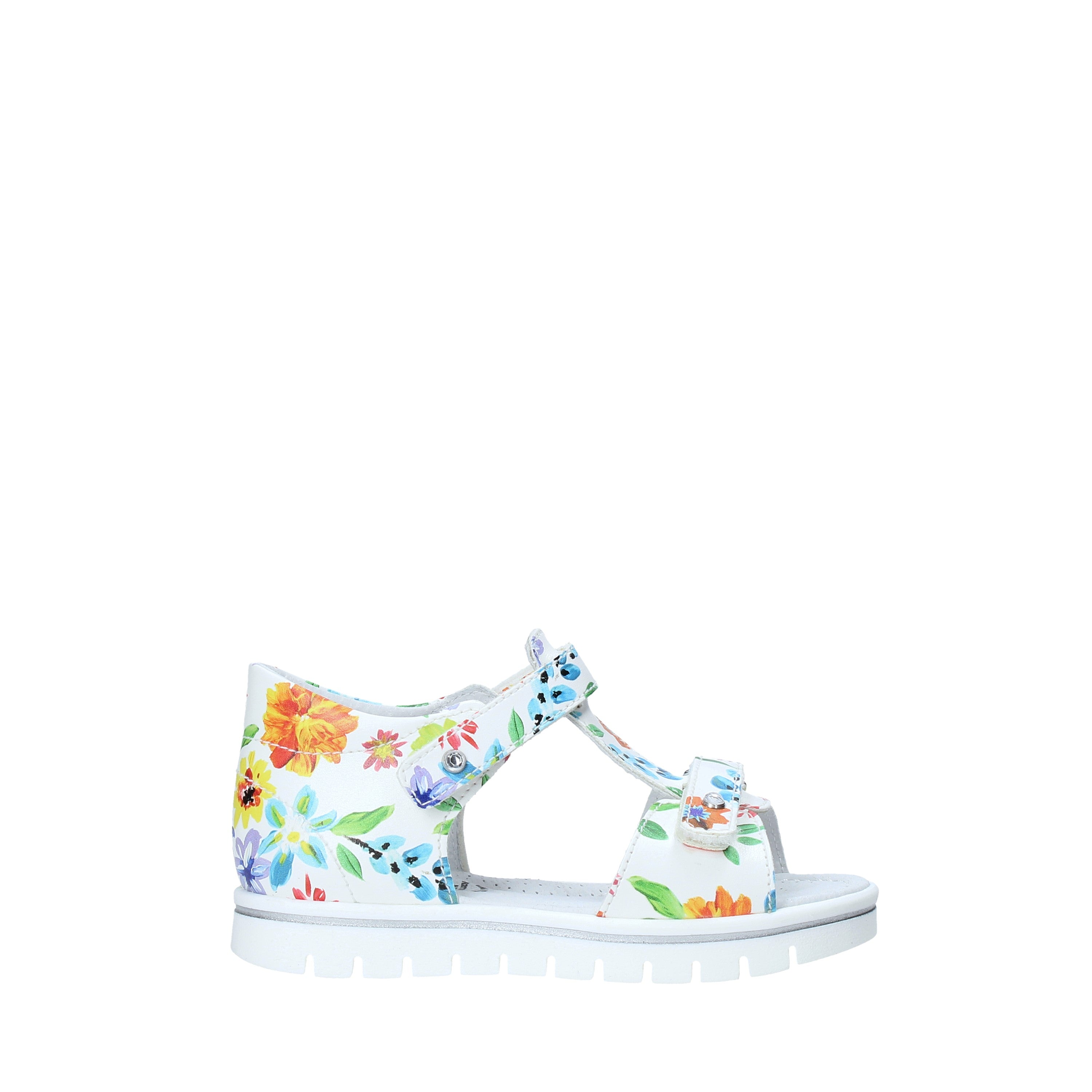 Sandali con strappi Bianco Nero Giardini Junior