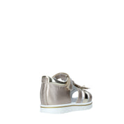 Sandali con strappi Platino Nero Giardini Junior