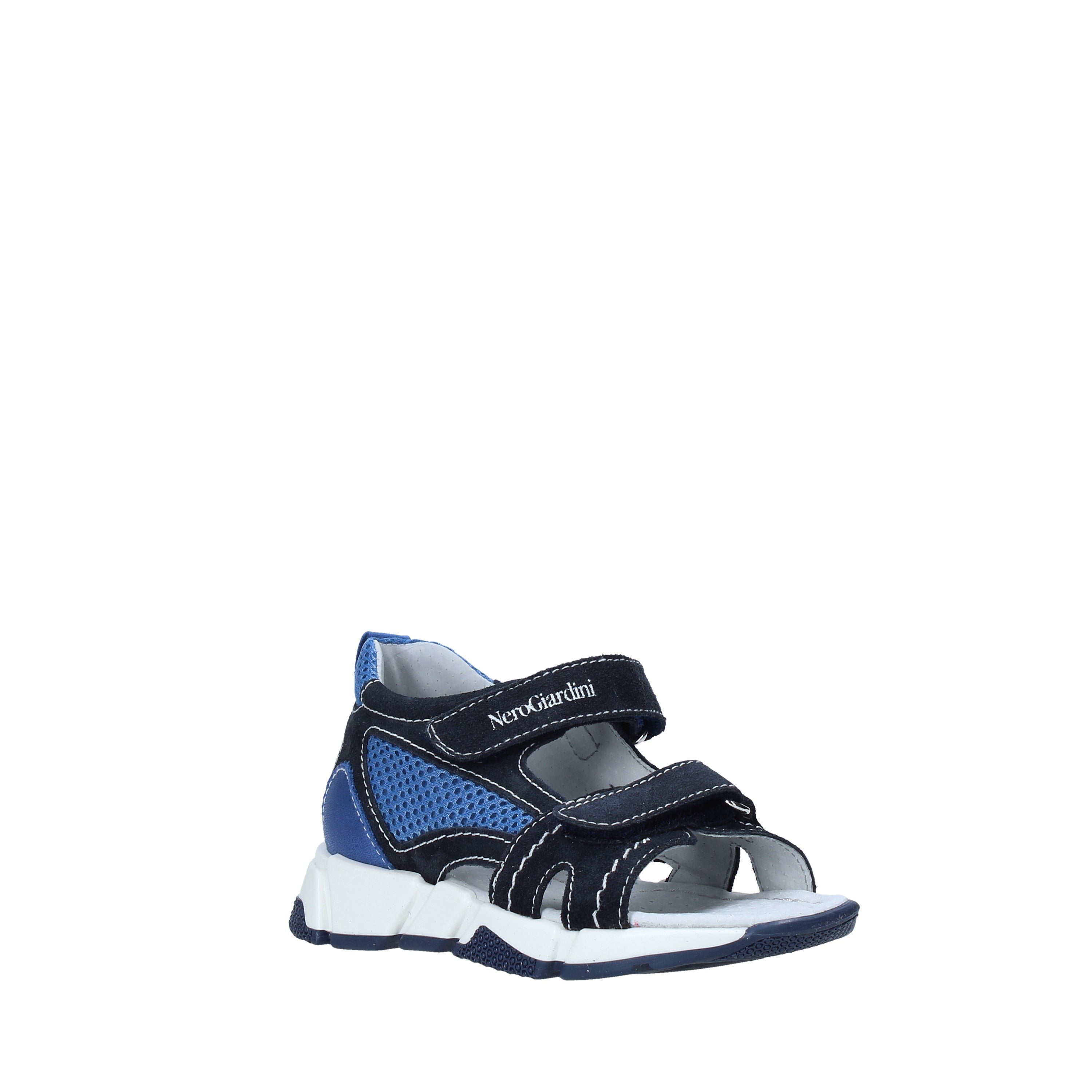 Sandali con strappi Blu Nero Giardini Junior
