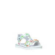 Sandali con strappi Bianco Nero Giardini Junior