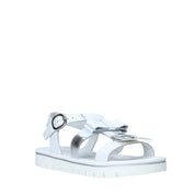 Sandali zeppa Bianco Nero Giardini Junior