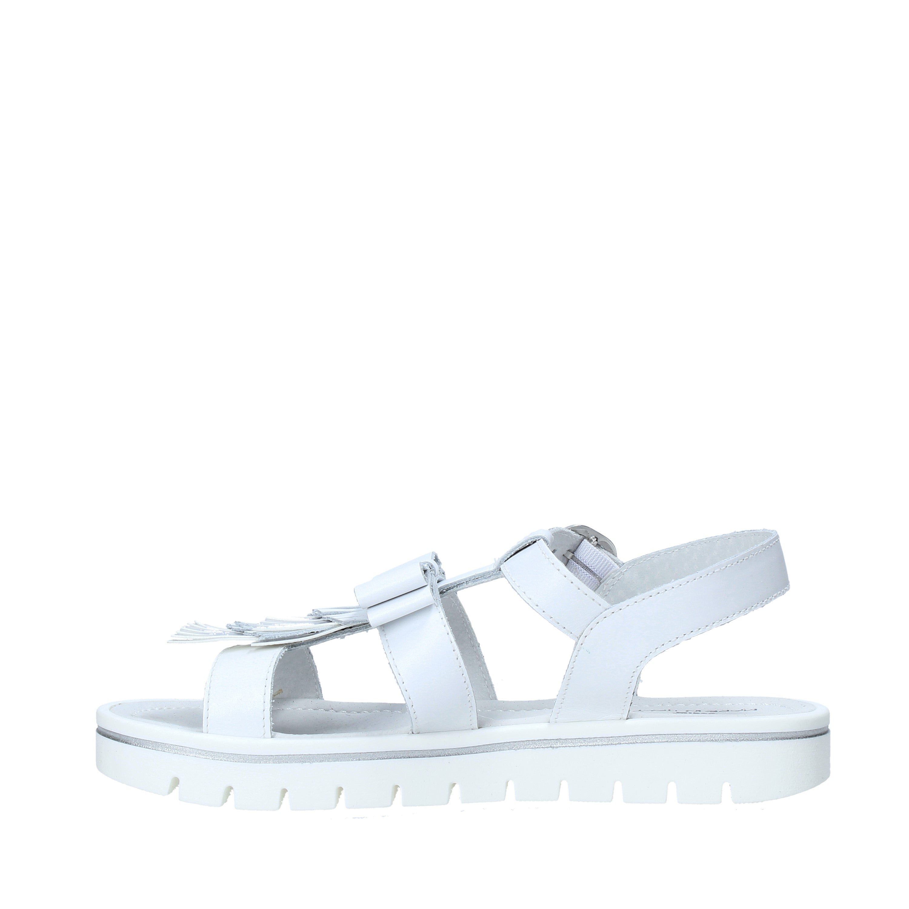 Sandali zeppa Bianco Nero Giardini Junior