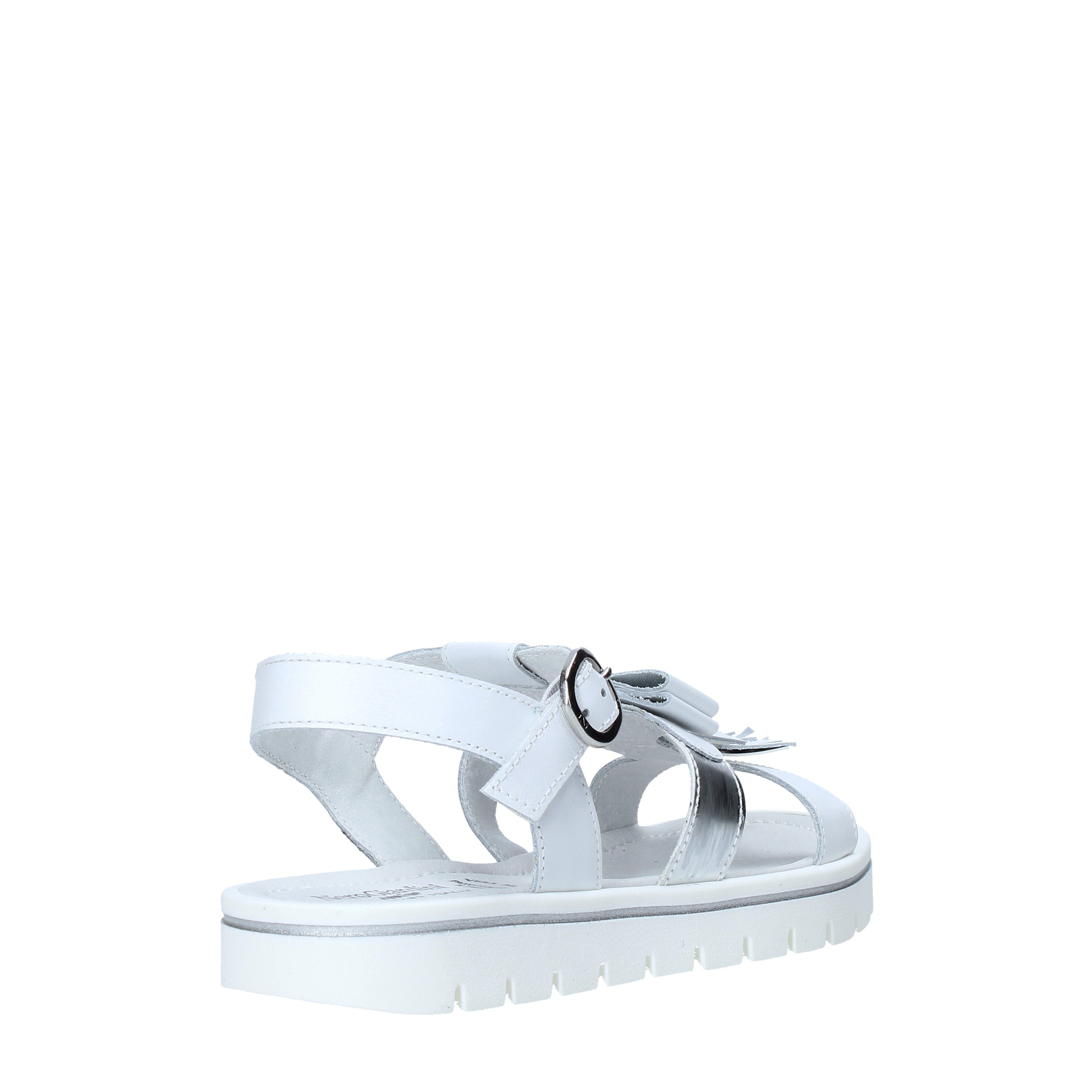 Sandali zeppa Bianco Nero Giardini Junior