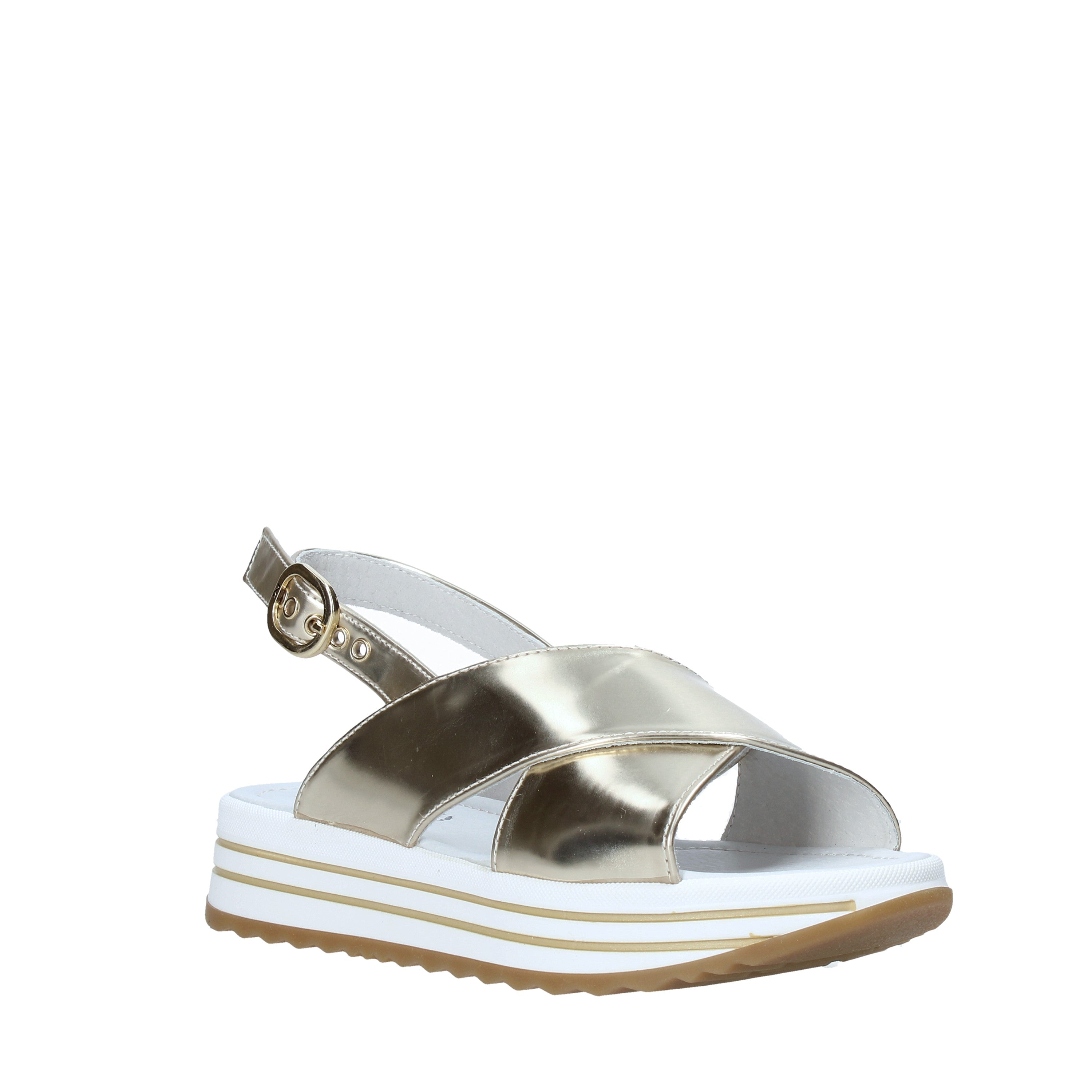 Sandali zeppa Dorato Nero Giardini Junior