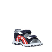 Sandali con strappi Blu Nero Giardini Junior