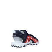 Sandali con strappi Blu Nero Giardini Junior