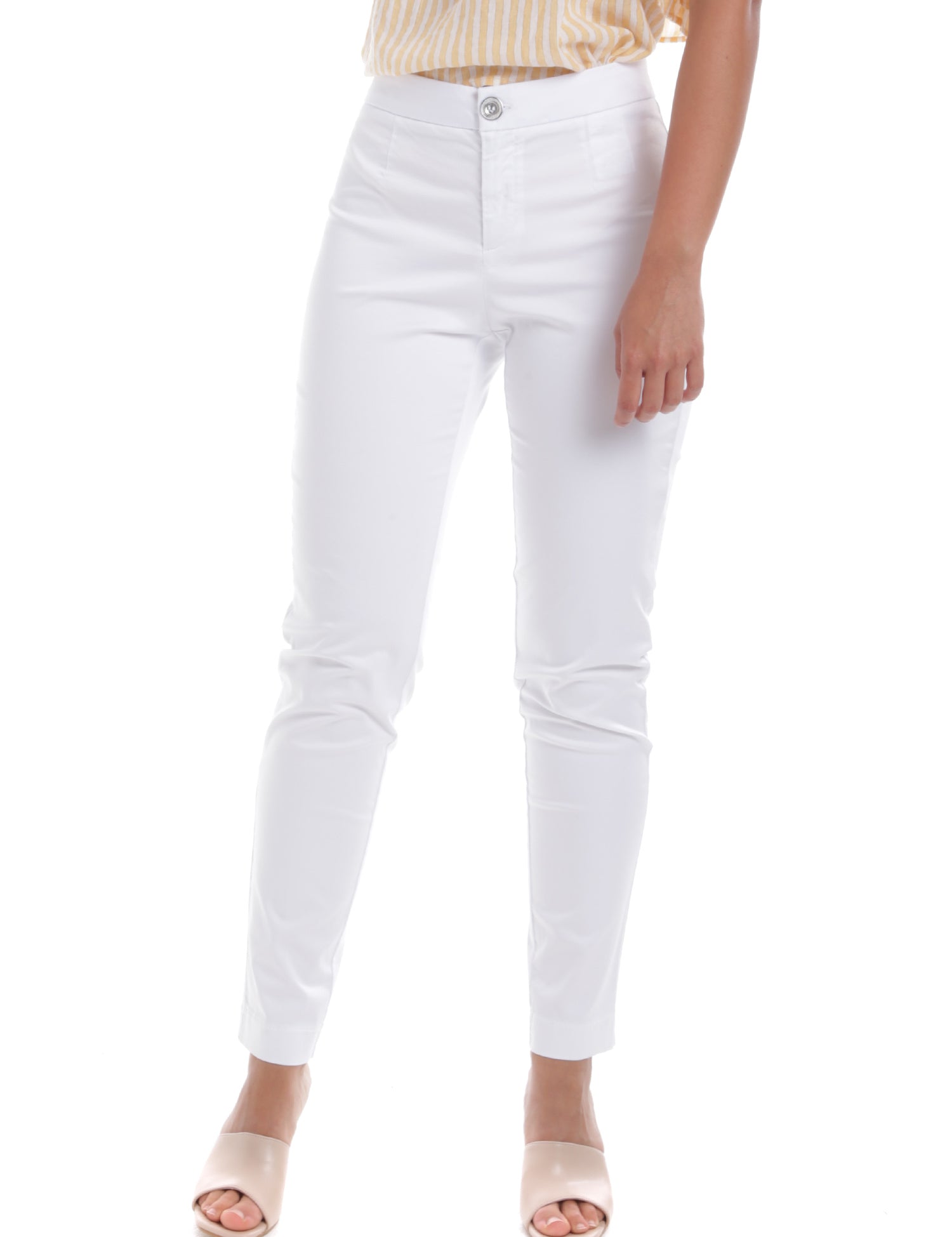 Pantaloni Bianco Nero Giardini