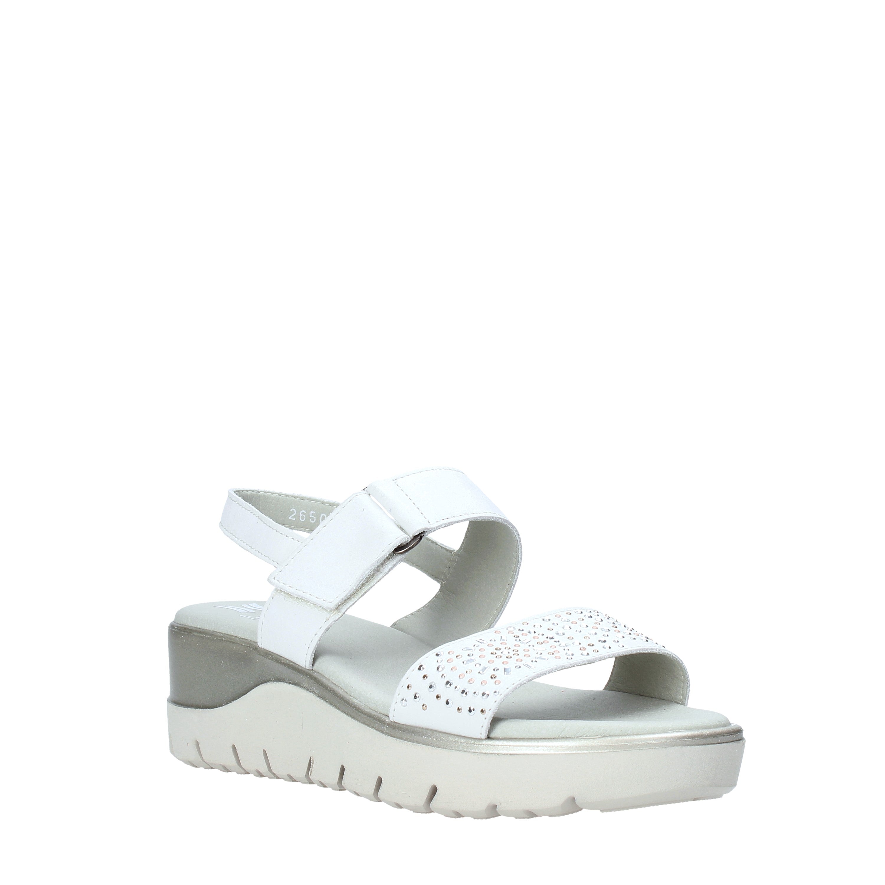 Sandali zeppa Bianco Miss Callaghan